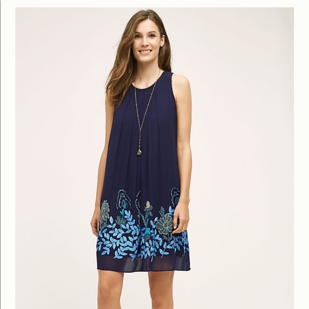Anthropologie Not So Serious Swing Dress
